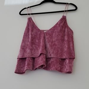 V-neck shirt with straps